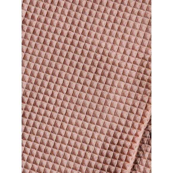 Negative Spaces Mens Salmon Waffle Knit ButtonUp Short Sleeve Casual Boxfit Sz S - Picture 7 of 8